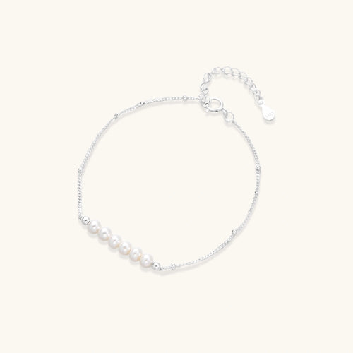 Bracelet Murmure de Perles en argent plaqué rhodium – vue 1