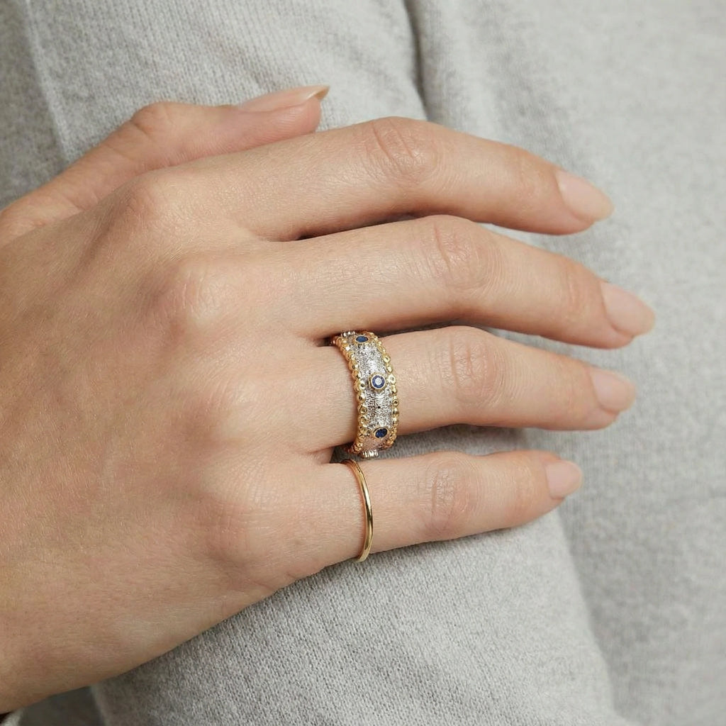 Bague Bandeau Rêves Azur | Celeste bijoux