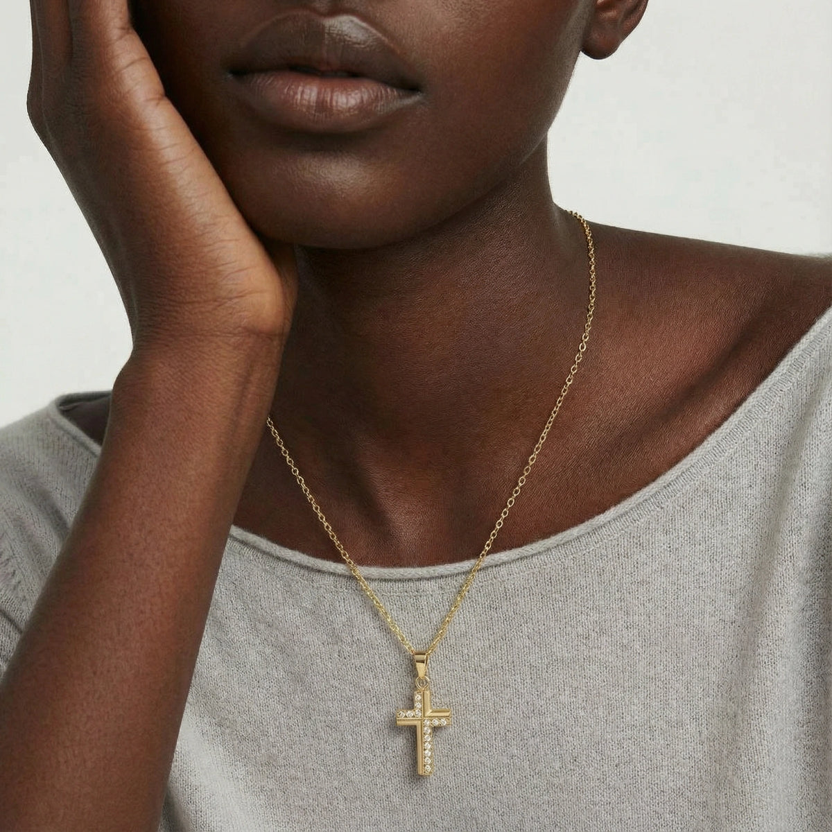 Collier Croix Rayonnance Divine | Celeste bijoux