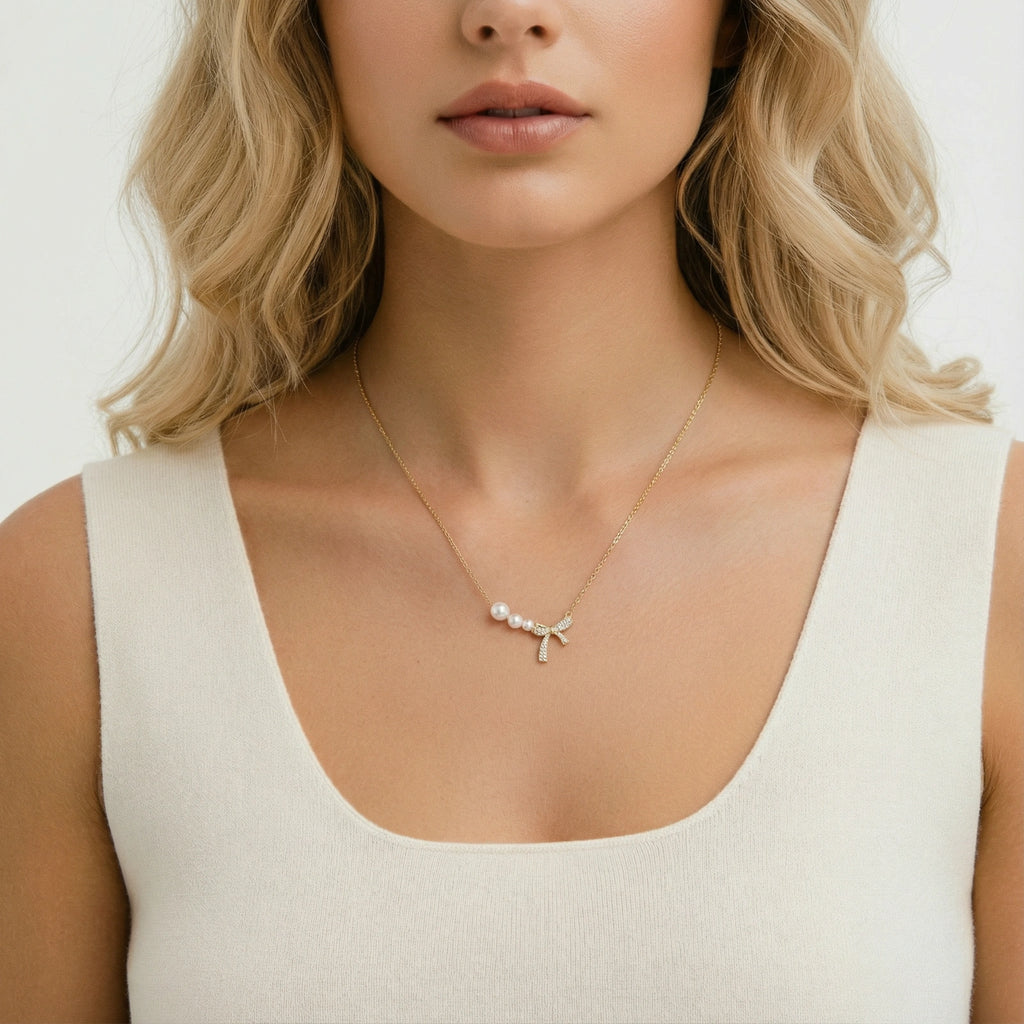 Collier Rêves Nœud de Perles | Celeste bijoux