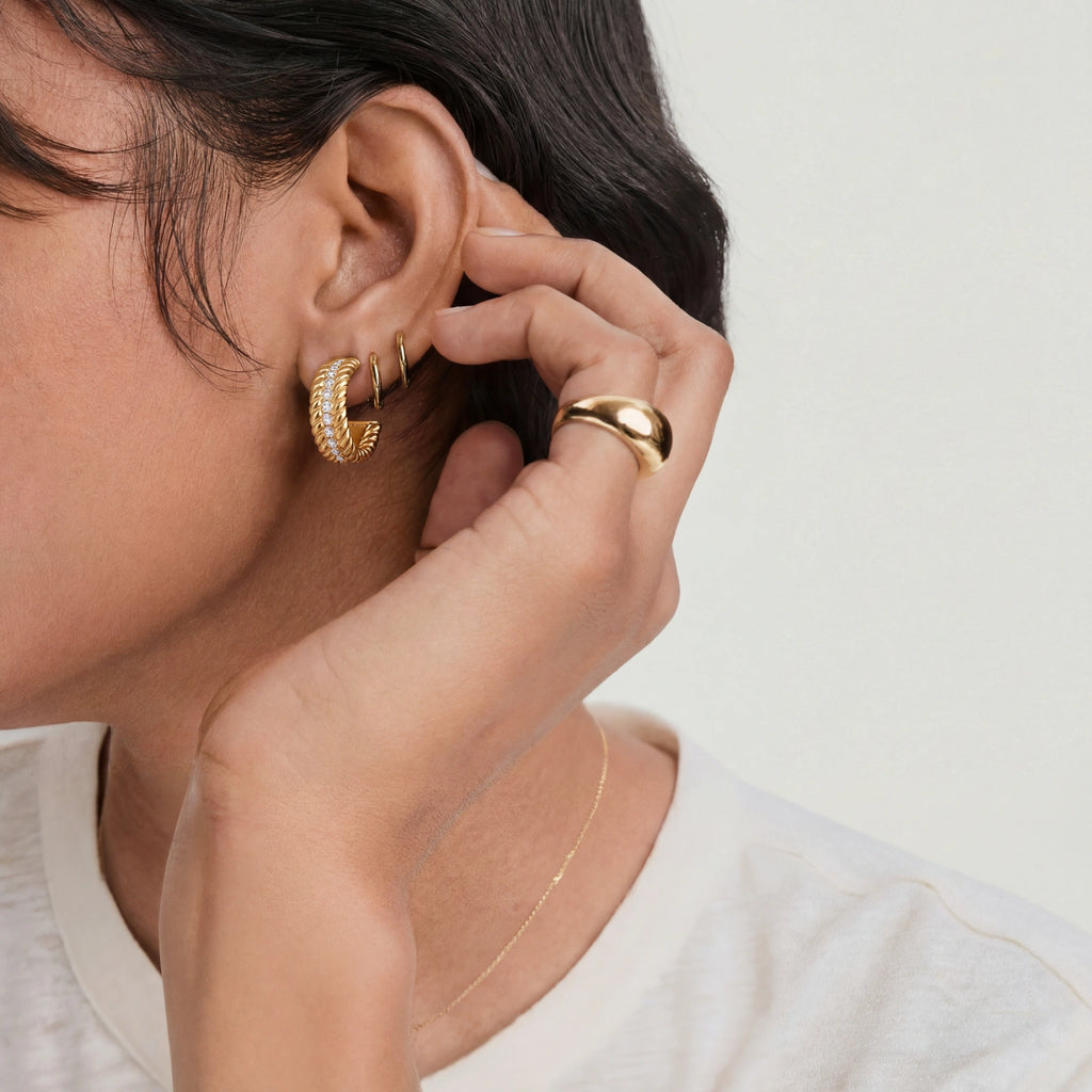 Créoles Confiance Torsadées | Celeste bijoux