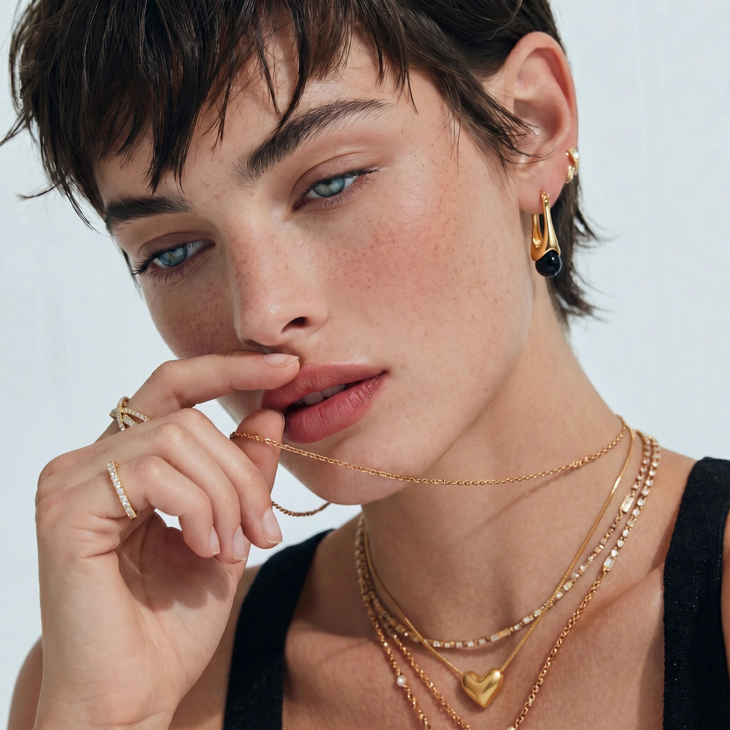 Collier Cœur Doré
