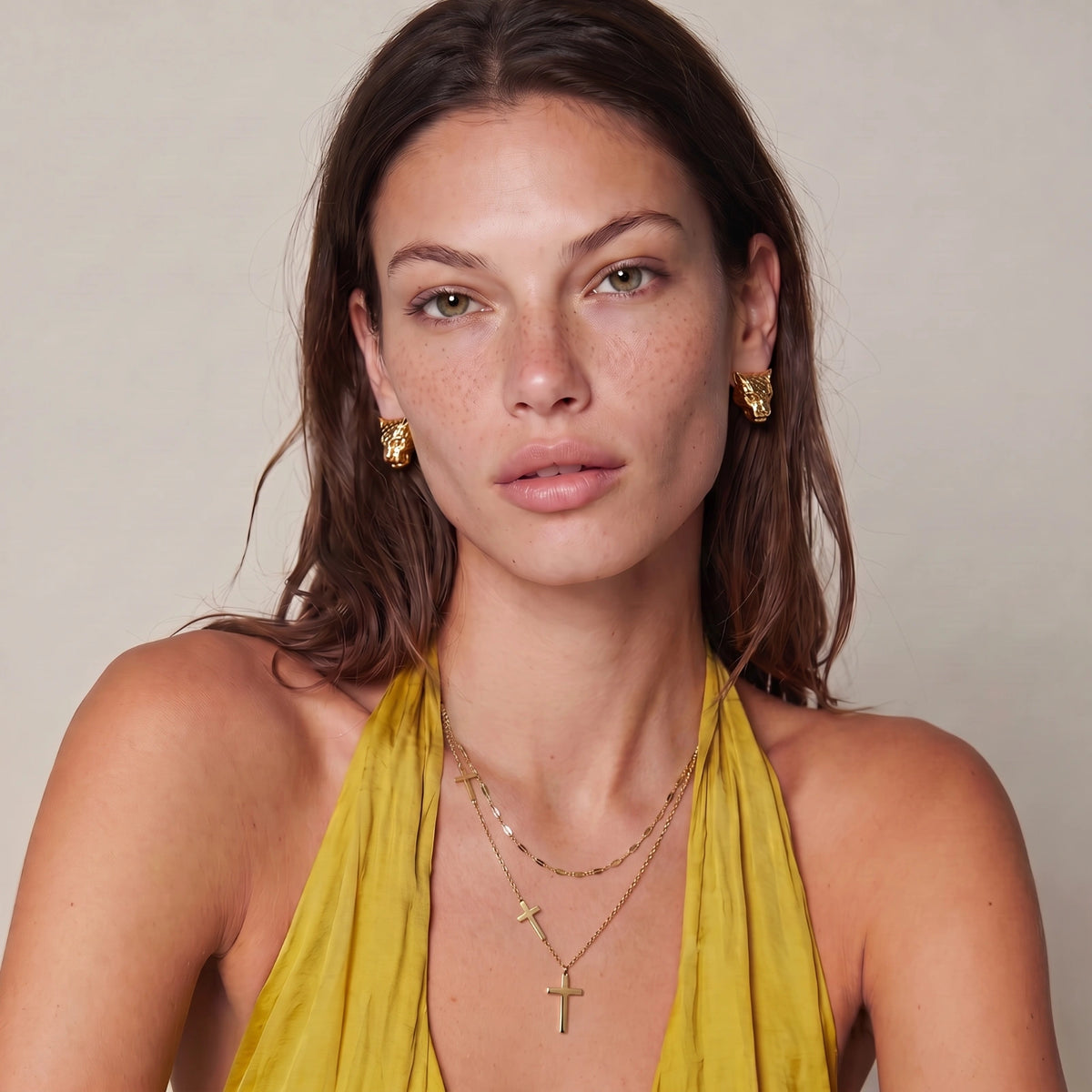 Ensemble Collier Croix Couches Divines